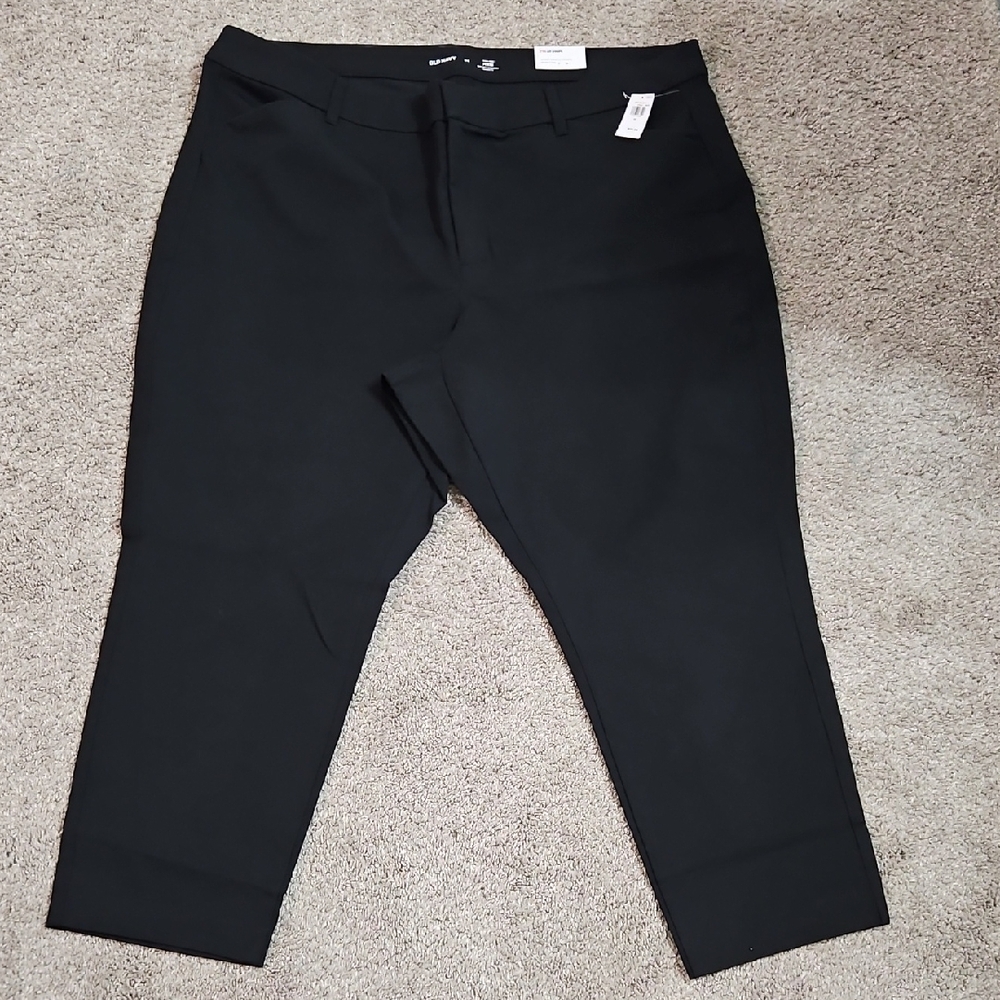 Women's Plus Size Pixie Black Slacks
